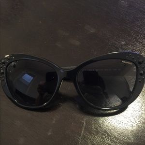 VERSACE Cateye rhinestone sunglasses